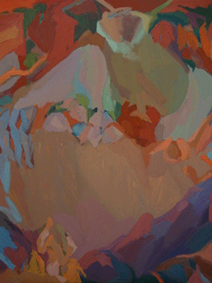 S/T. Óleo/lienzo, 100 x 81 cm.